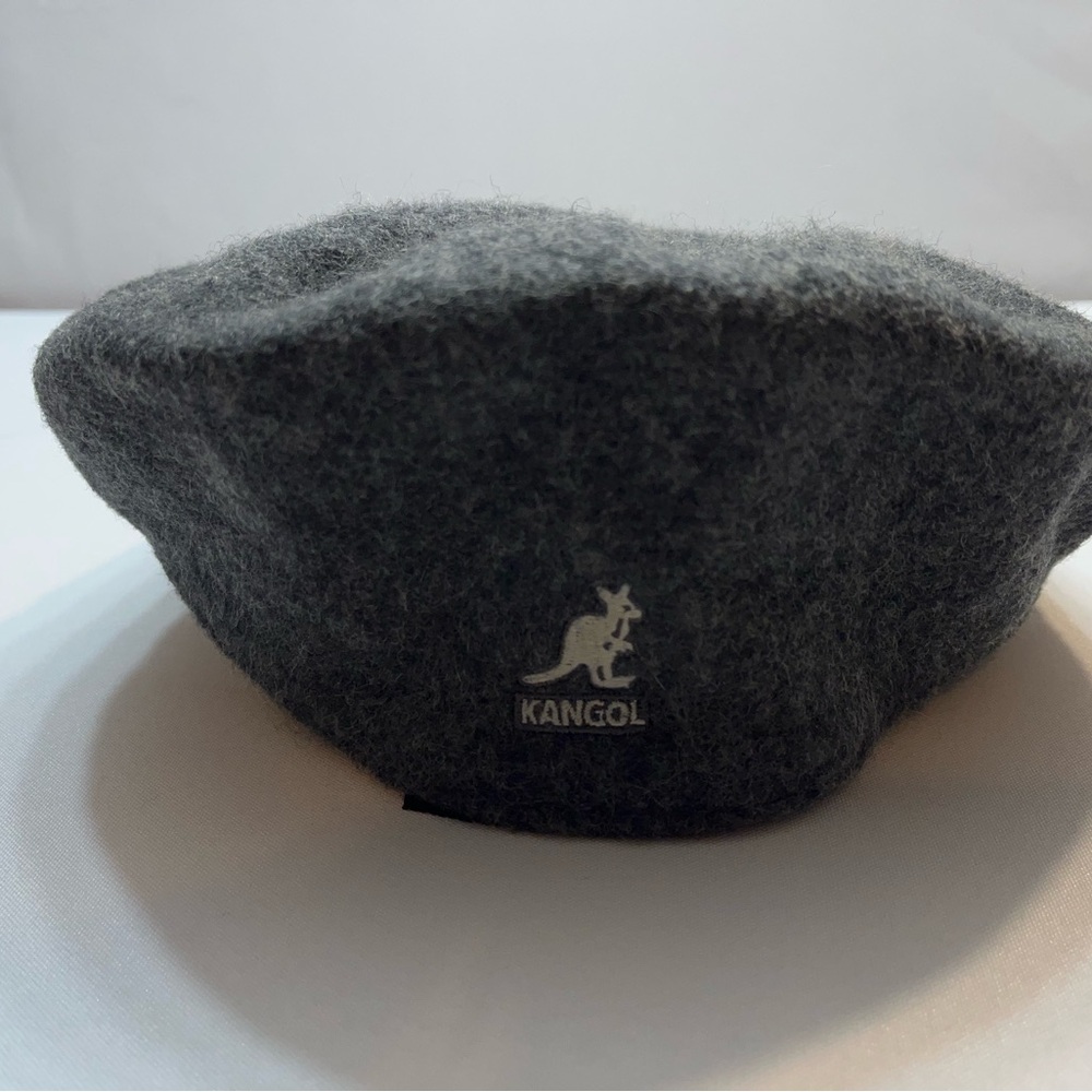 Kangol The Wool 504 Dark Flannel Flat Cap Mens Size Medium Modern Classic Hat - Picture 4 of 11
